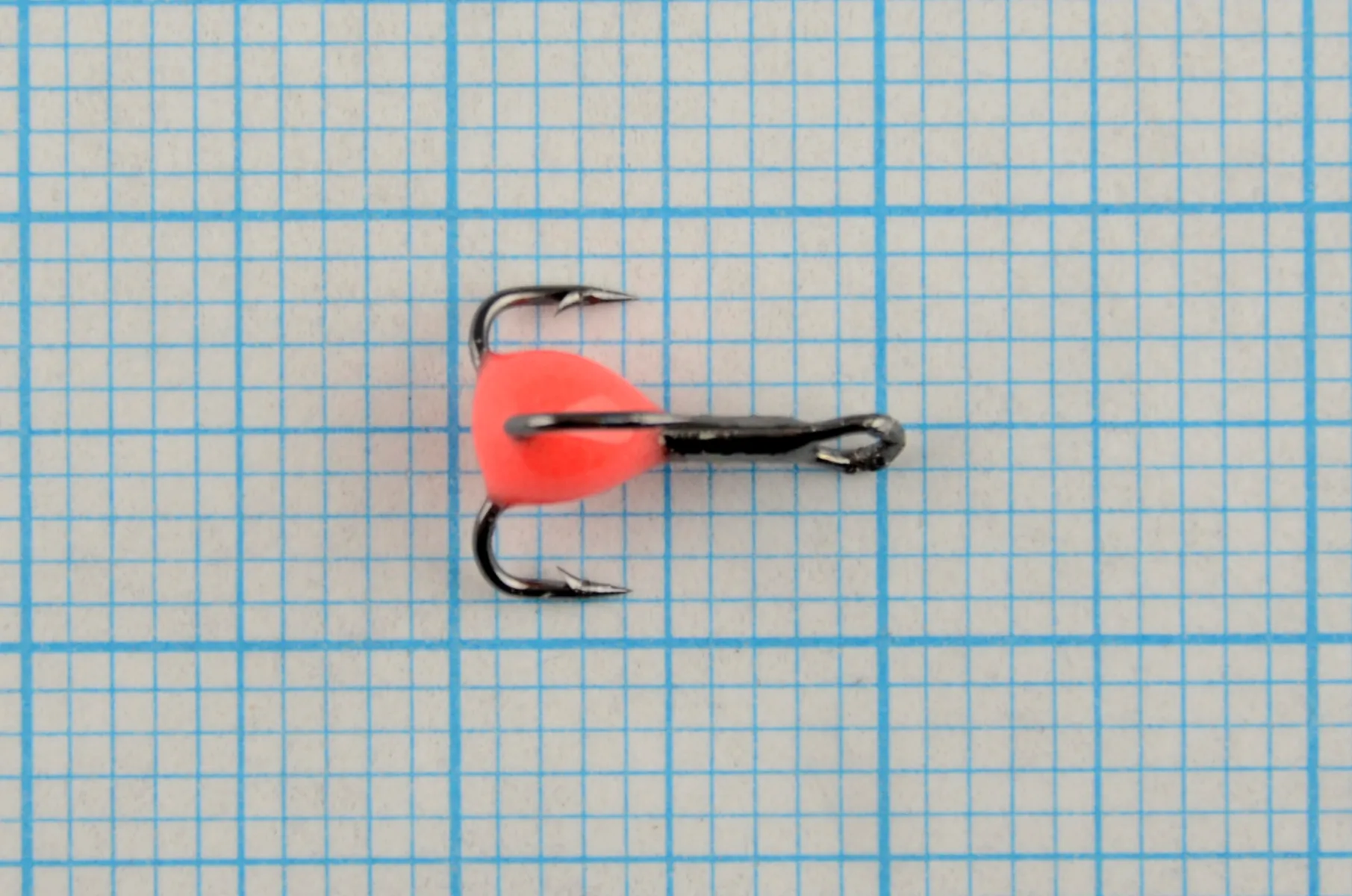 Тройник Dag Master Капля Красный с кр.Mustad №16 UF