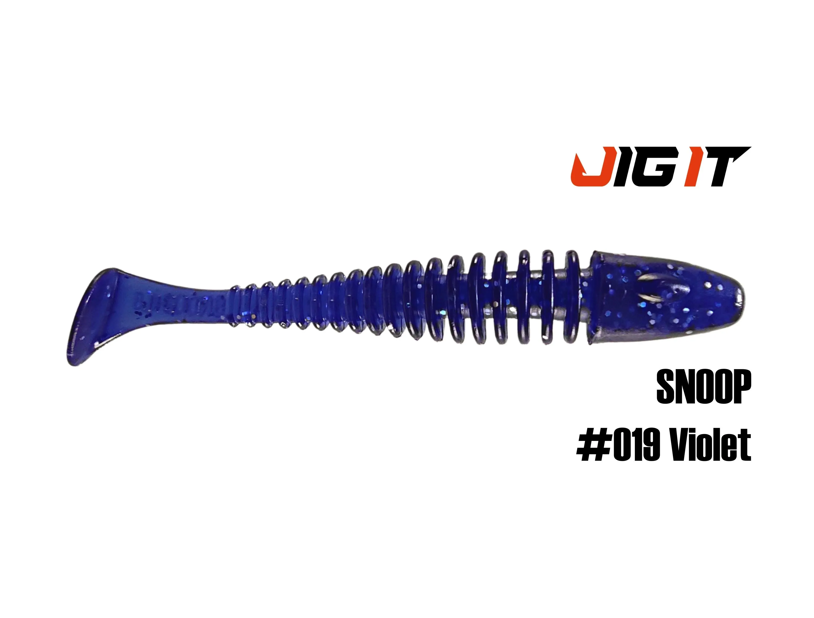 Силиконовая приманка Jig It Snoop 4in, 10см 6гр цв. 019 кальмар (6шт/уп)