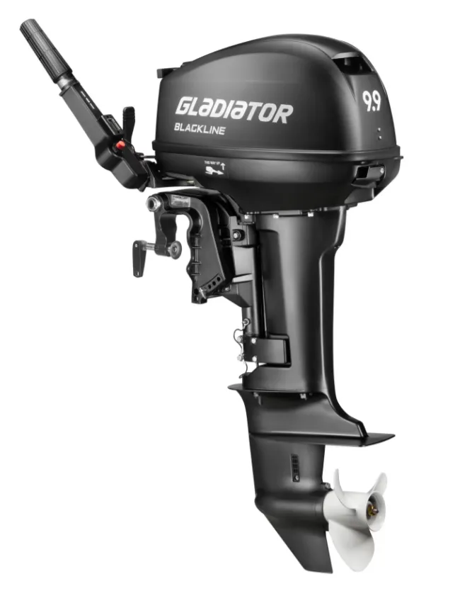 Лодочный мотор 2-х тактный Gladiator G9.9FHS New BlackLine