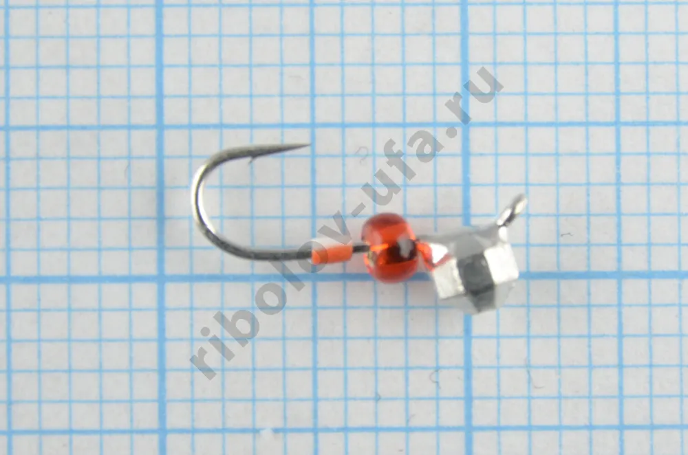 Мормышка вольфрам Bravo Fishing Шар с ушком крупная грань 3.0 мм 0.22 гр Sil