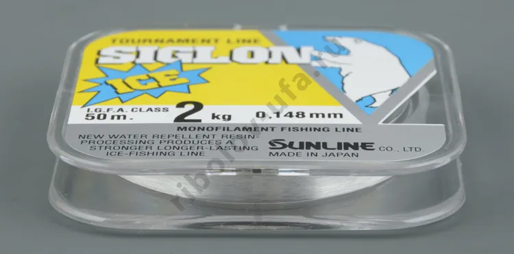 Леска Sunline Siglon Ice Fishing, 50 м, Clear 0.104 мм 1кг #0.4