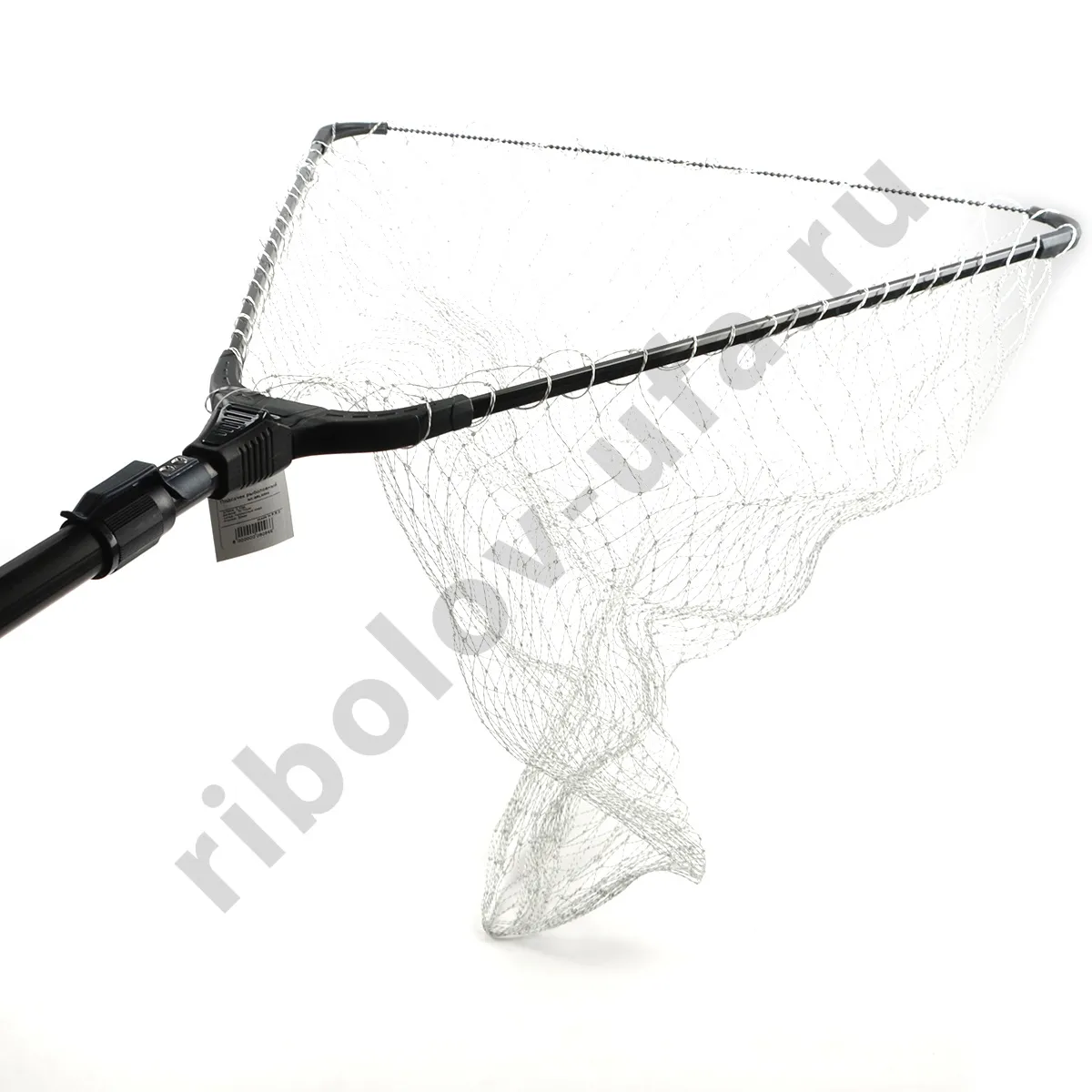 Подсачек Grfish телескоп. Delux,  2,1м, 70х70см, тен. корд, ячейка 30мм