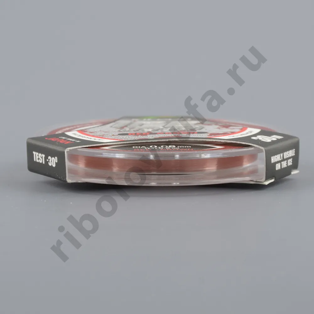 Леска Intech Ice Khaki 30м 0,148мм 1.9кг red-brown