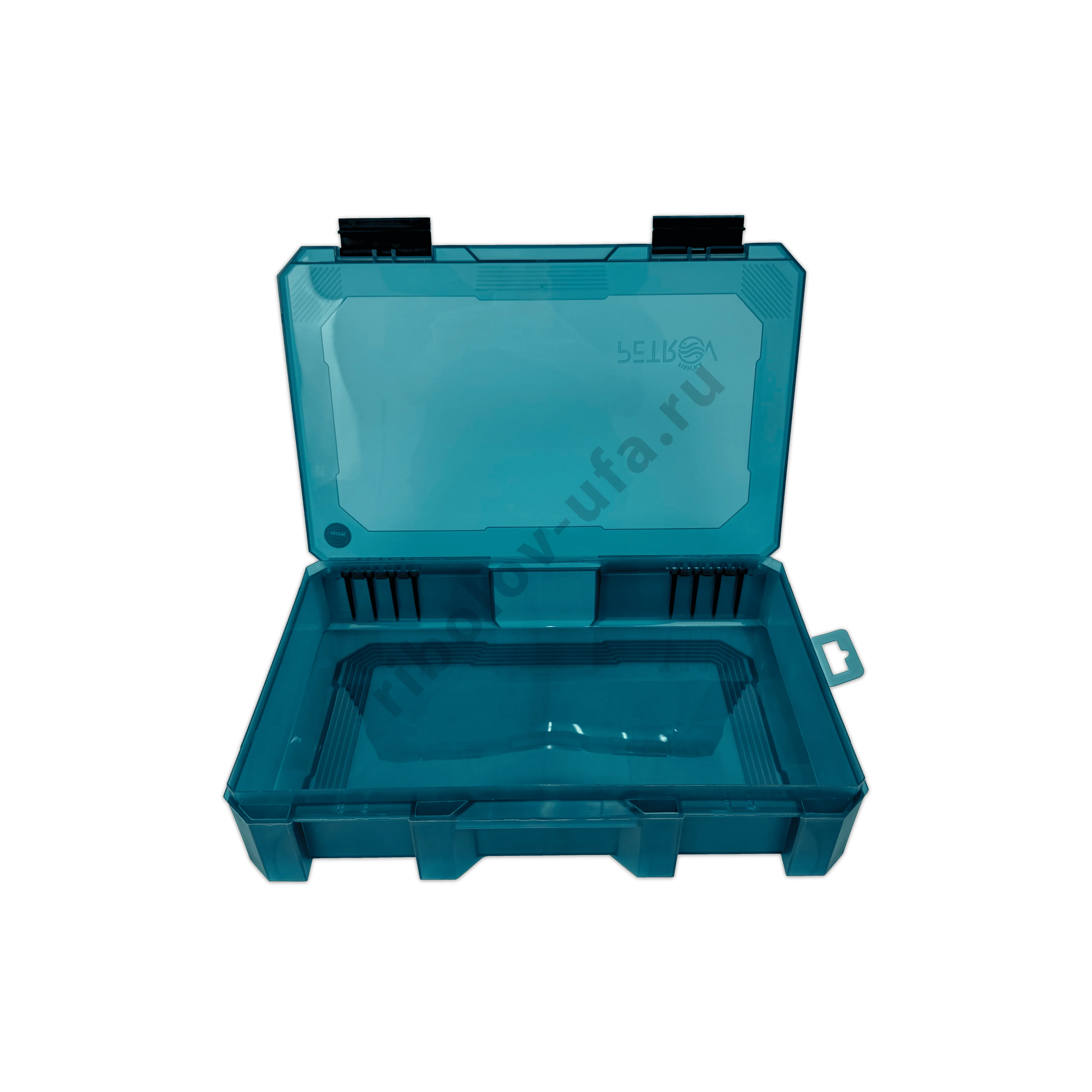Коробка Fishka Petrov 65 тонированный бирюзовый 347*228*67мм