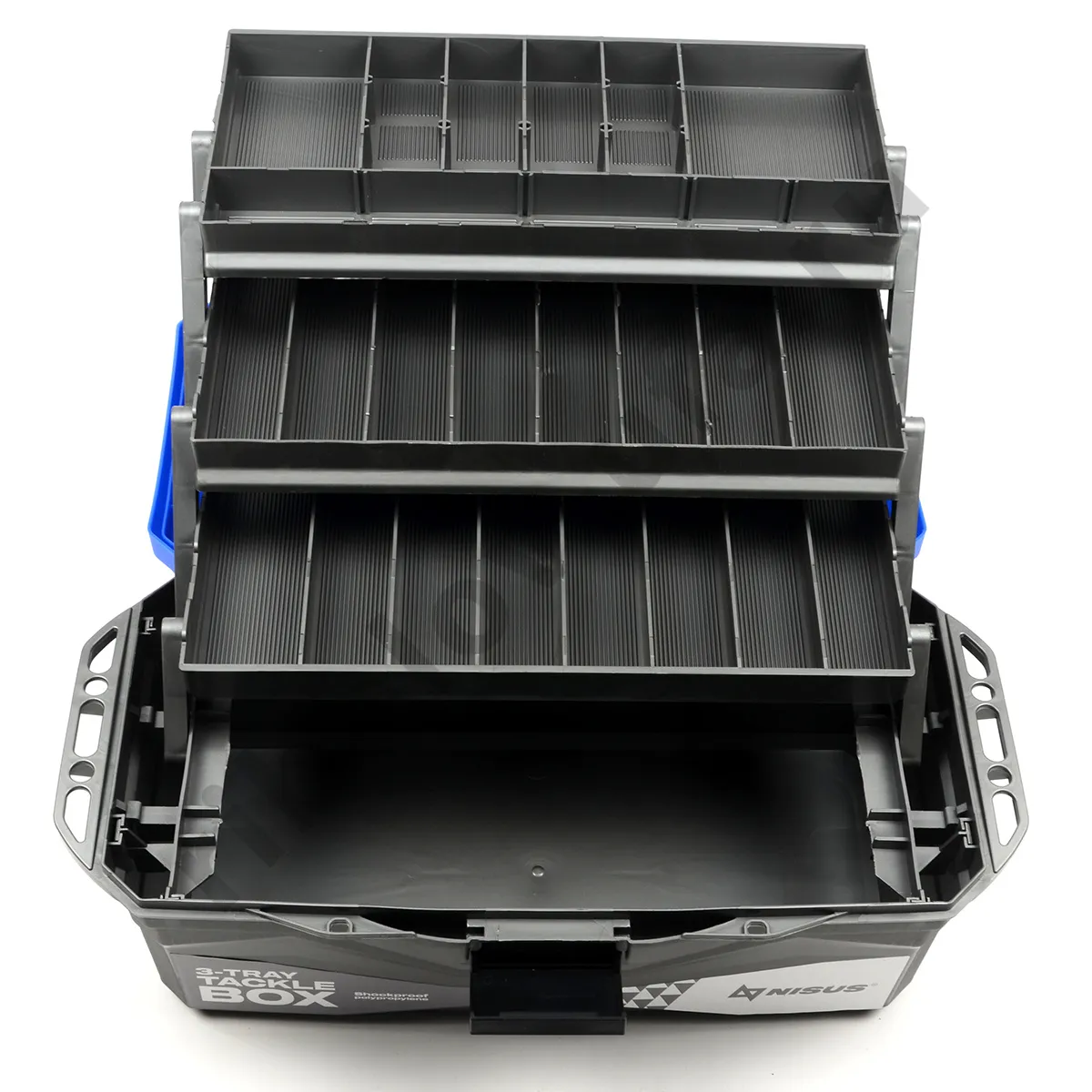 Ящик рыболовный Nisus Tackle Box 3-х полочный, цв. синий