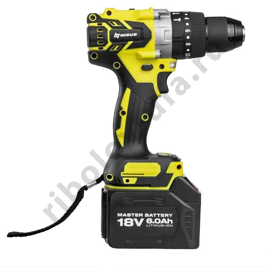 Шуруповерт-электробур Nisus 18V 6A 150 Hm(N-LB176S)