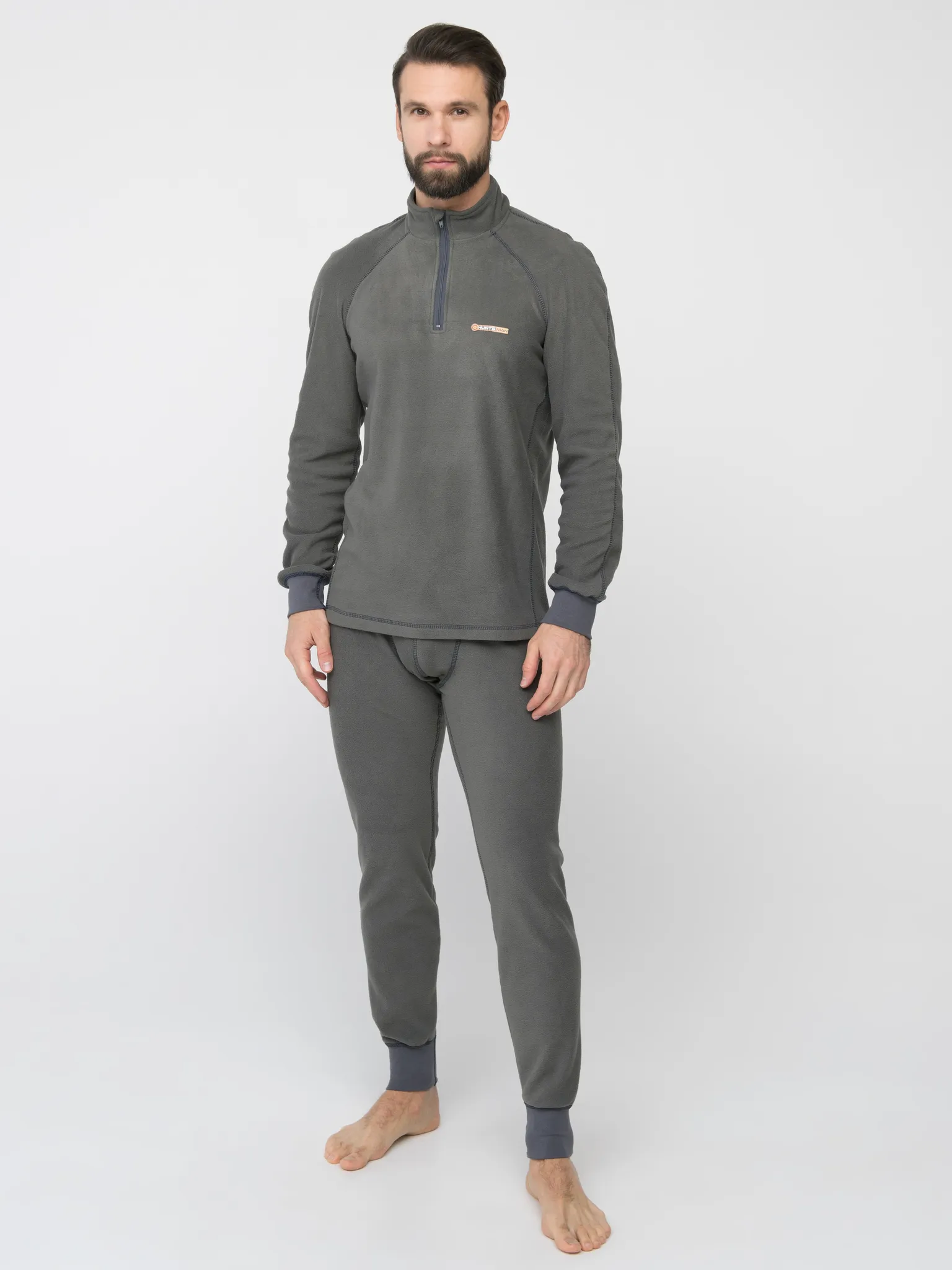 Нижний слой Huntsman Thermoline ZIP цв.Серый, ткань Флис р. 46-48 (M)