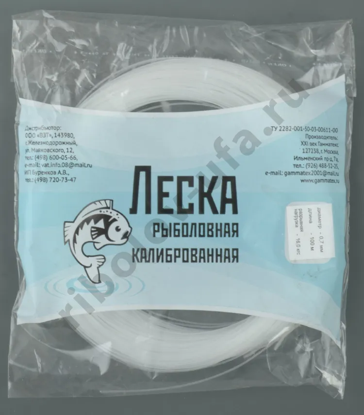 Леска Клинская 0,40мм в мотке 100м