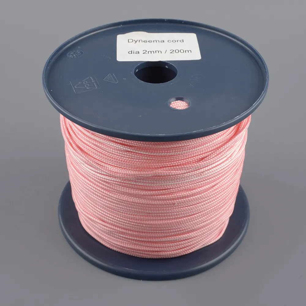 Линь Spear Diver Dyneema диам 2 мм катушка 200 м pinkrope