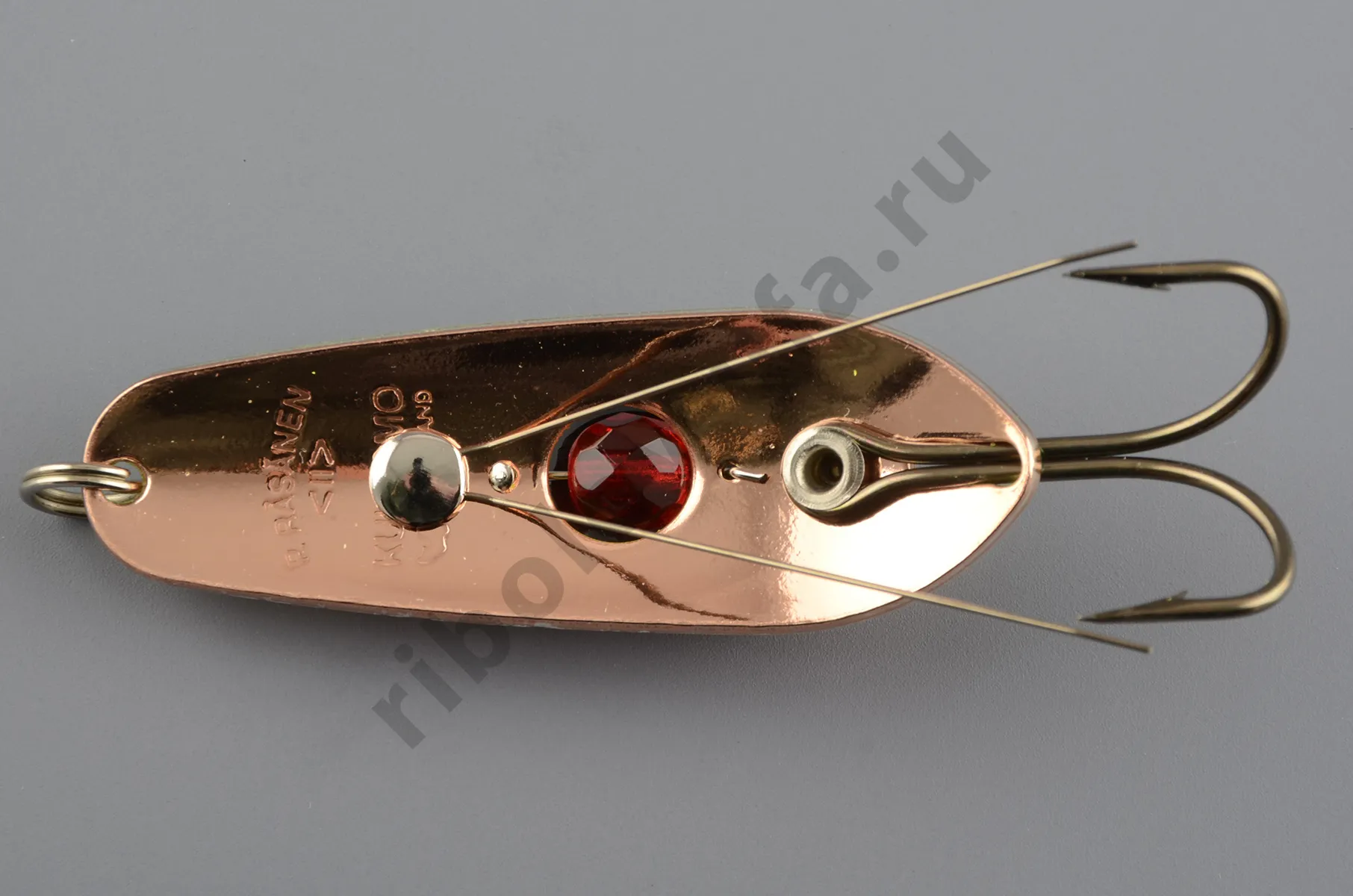 Блесна колеб. Kuusamo Rasanen 60/15 (бусина, незацеп.) G/GR/FYe/FR-C, UV