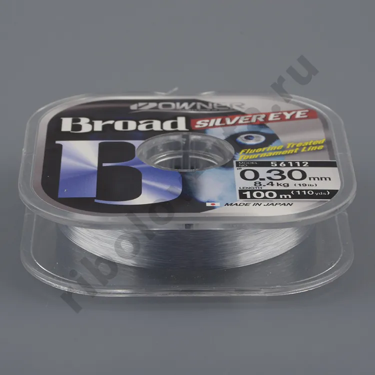 Леска Owner Broad Silver Eye 100м. (BR 0.20)