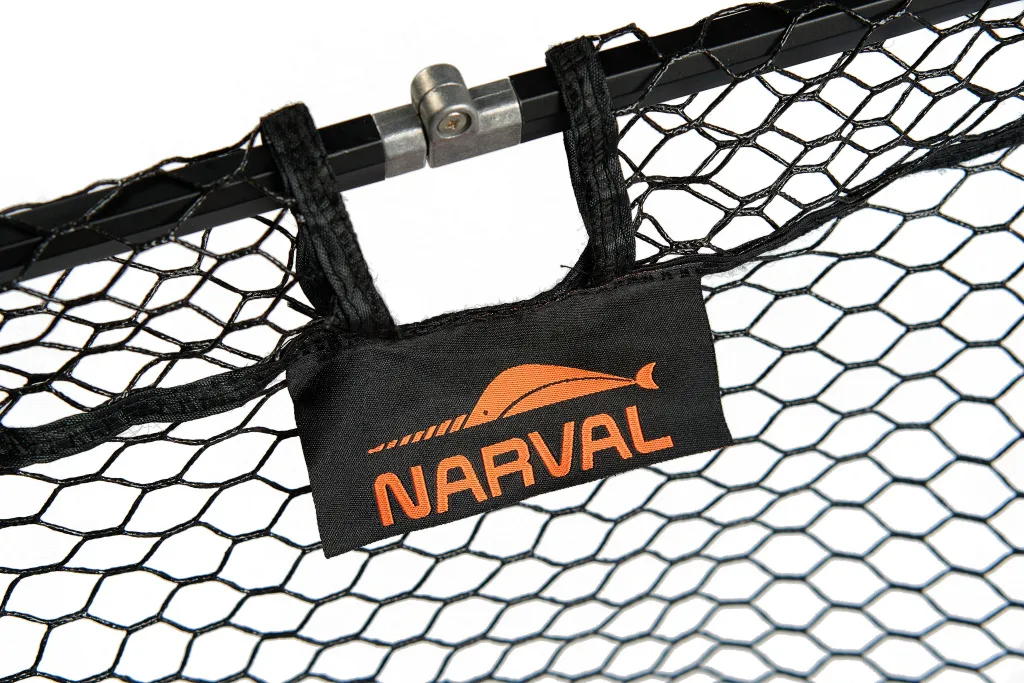 Подсачек Narval складной Fishing Landing Net I 80x70x2cm #Black & Orange
