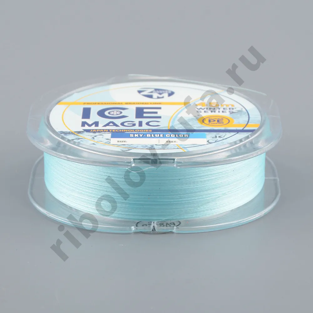 Шнур плетёный Zander Master Ice Magic x4 sky blue, 45м, 0.24мм