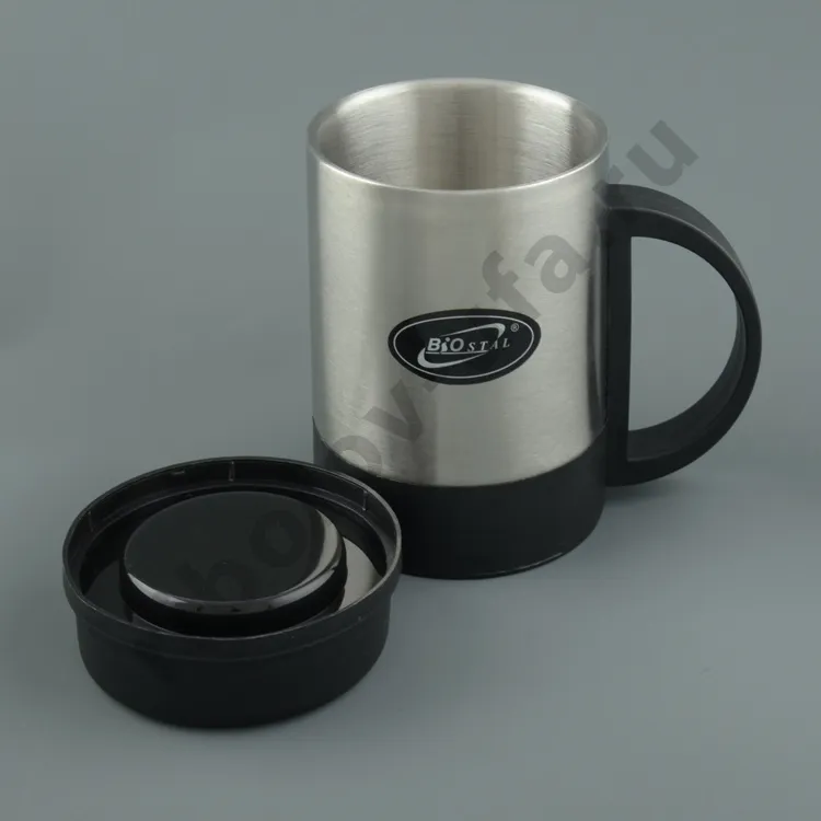 Кружка Biostal с крышкой 0,37л. (NM-105A)