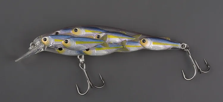 Воблер LiveTarget Yearl BB (jerkbait) 95мм, 11г, сусп., 0,9-1,2м, pearl/violet shad YJB95S812