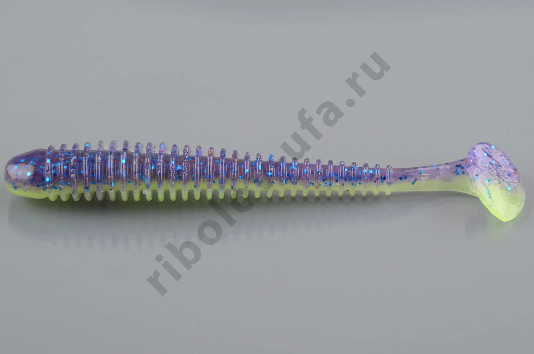 Силиконовая приманка Keitech Swing Impact 4.0 inch 10см 4.6гр (8шт/уп) # PAL 06 Violet Lime Belly