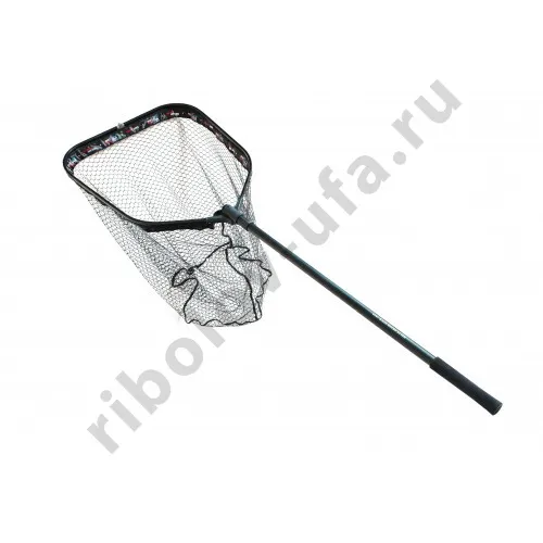Подсачек Relax складной с прорезиненной сеткой, большой, 80х70, NRS-XL