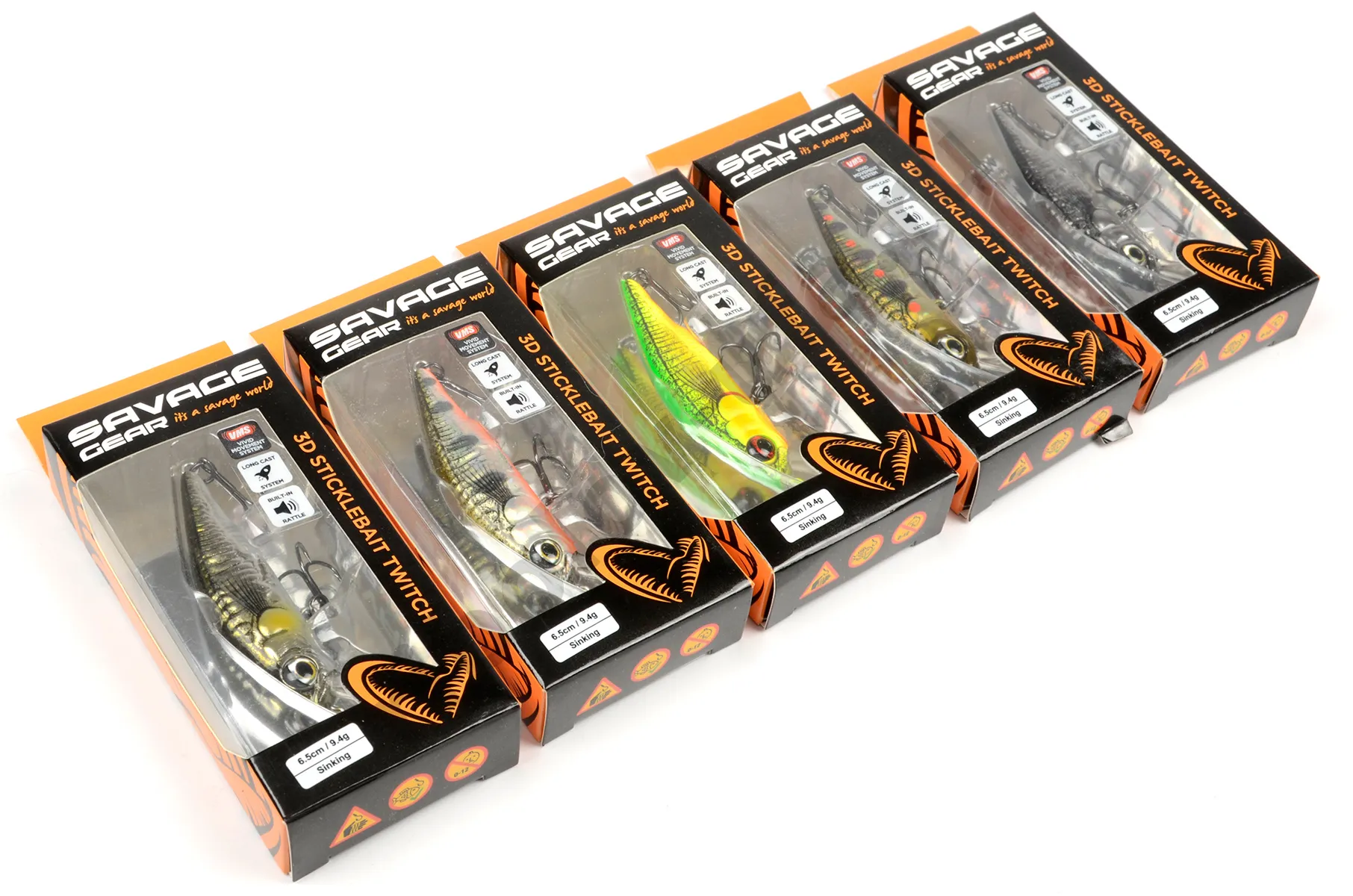 Воблер Savage Gear 3D Sticklebait Twitch 6.5, br trout smolt