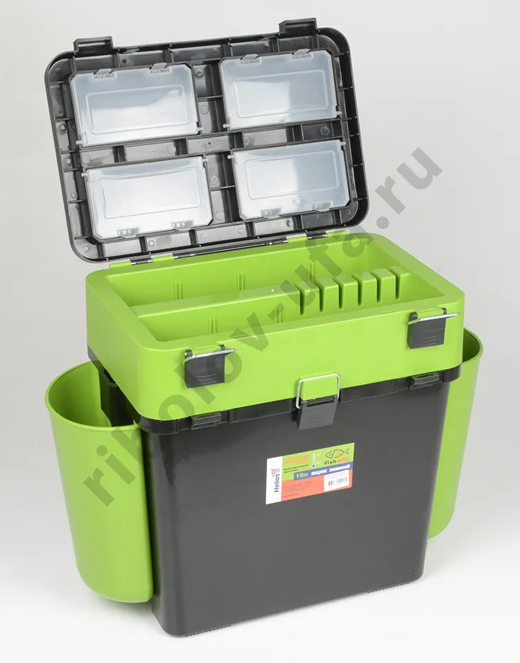 Ящик зимний Helios Fish Box 19л. зеленый