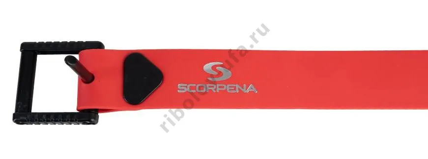 Ремень Scorpena F красн. с пластиковой Марсельской пряжкой