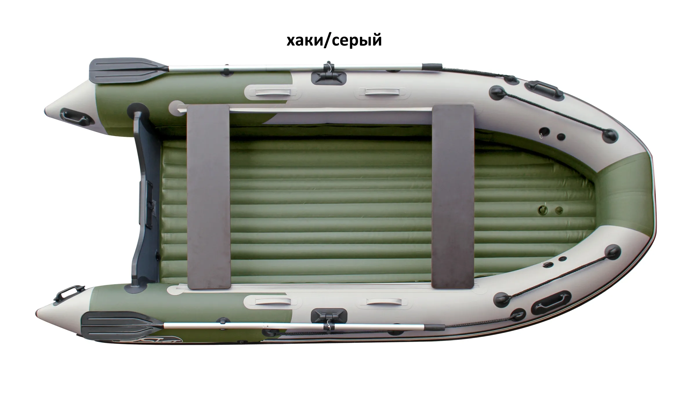 Лодка Skat Triton 390 цв.серый-хаки