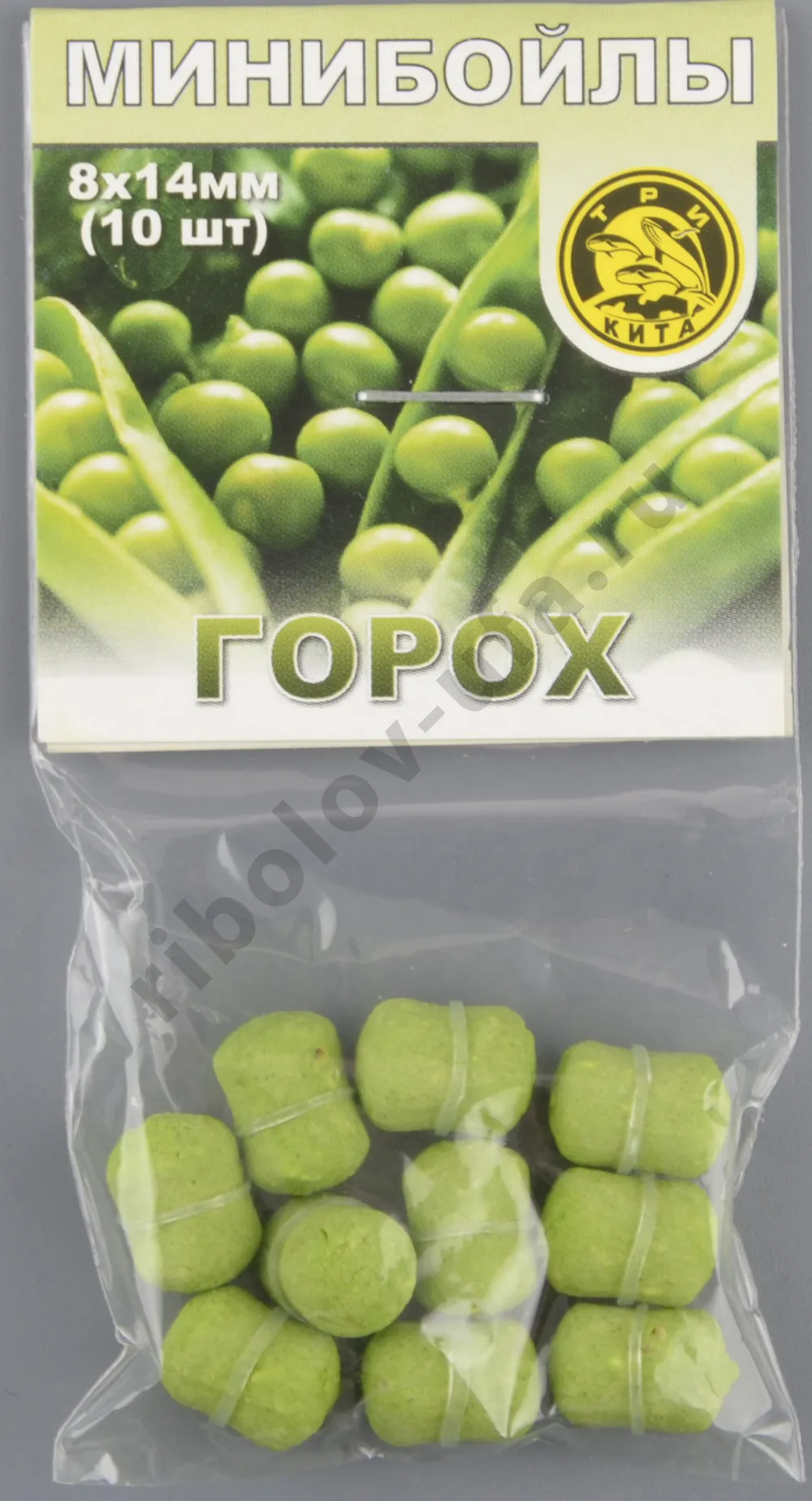 Минибойлы Три кита d.8х14мм Горох на резинке (10шт/уп)