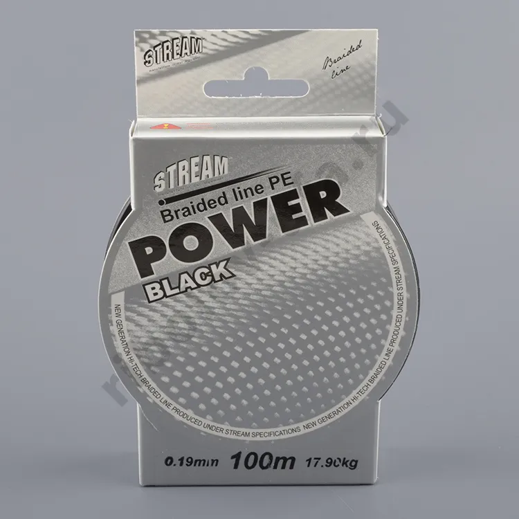 Шнур плетёный Stream Power Black 100m 0.22