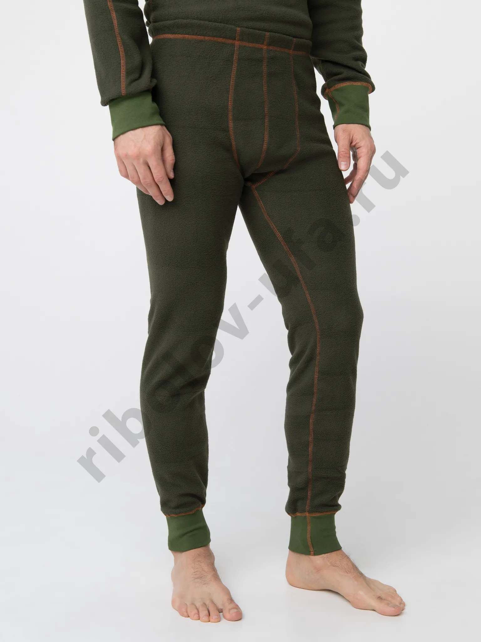 Нижний слой Huntsman Thermoline ZIP цв.Хаки, ткань Флис р. 48-50 (L)
