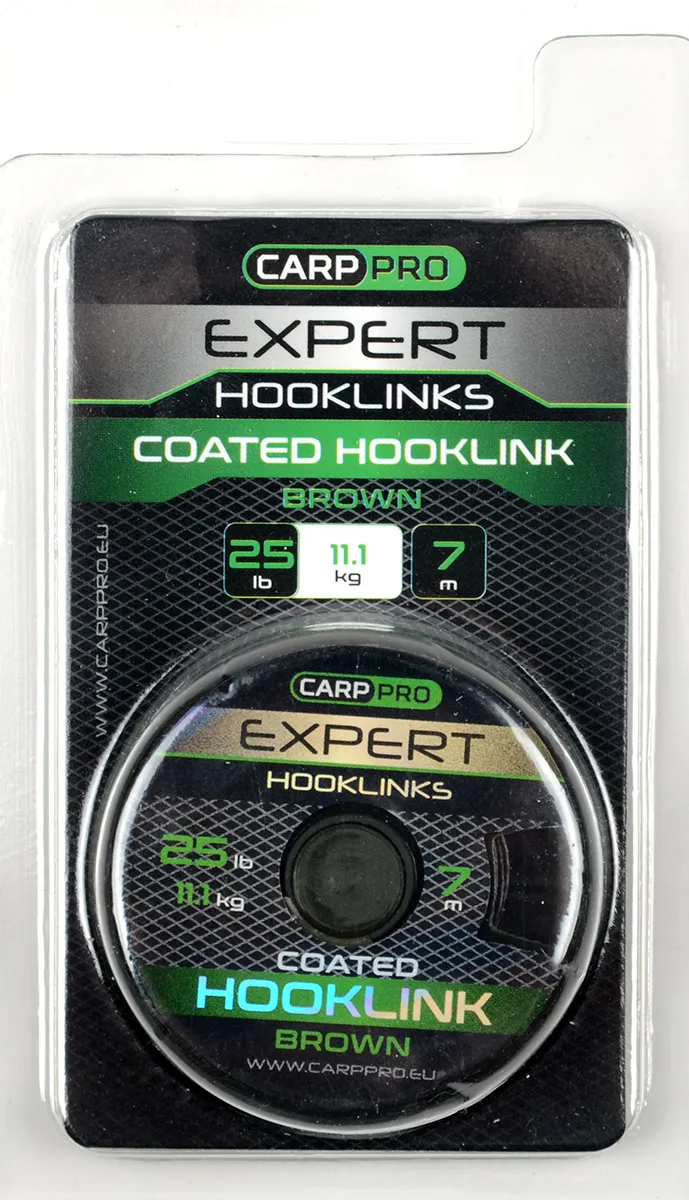 Поводковый материал Carp Pro в оболочке, коричневый 25lb 7м