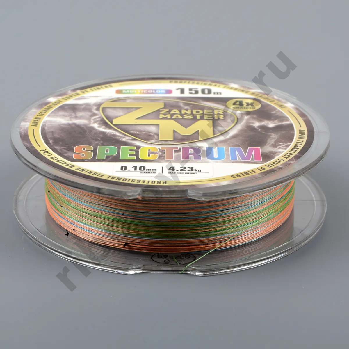 Шнур плетёный Zander Master Braided Line x4 Spectrum multicolor, 150м, 0.16мм, 10.12 кг