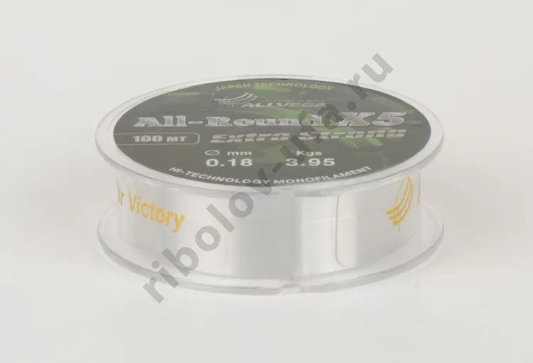 Леска Allvega All-Round X5  0,16мм  100м  3.28кг прозрачная