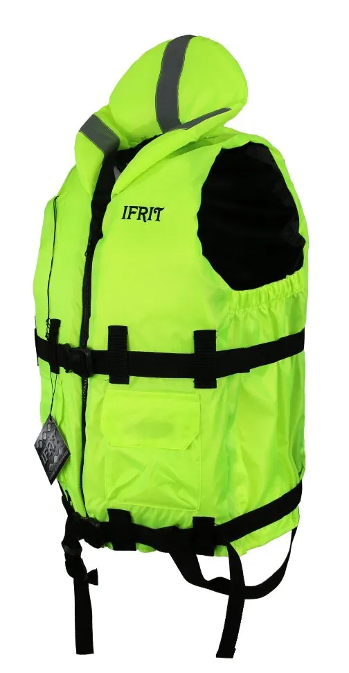 Жилет спасательный Ifrit 110 Люм. лайм р. XL, 110кг ЖС-405