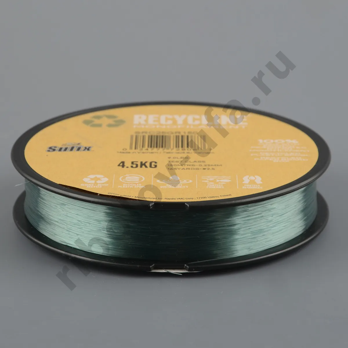 Леска Sufix Recycline зеленая 150 м, 0,16 мм, 2кг
