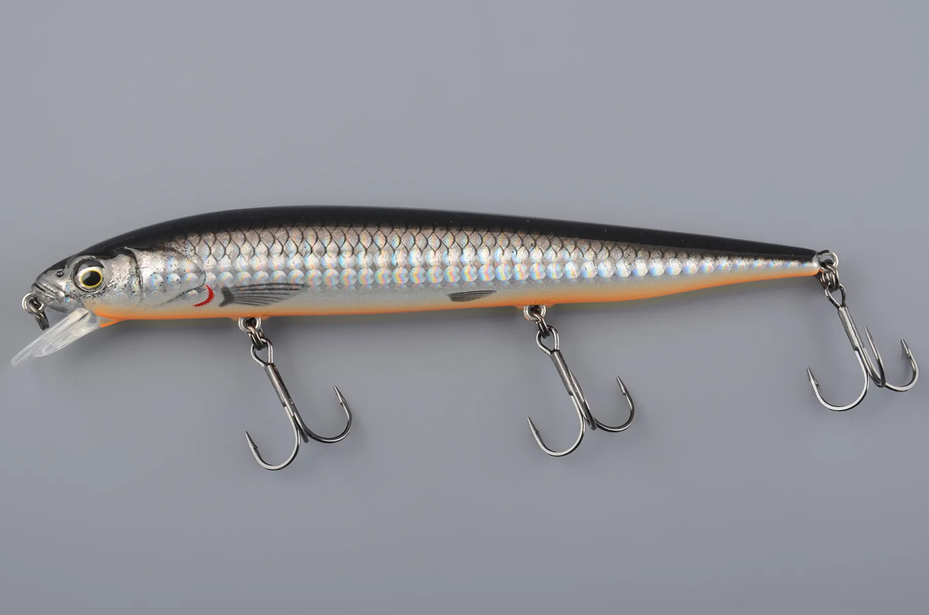 Воблер Savage Gear 3D Smelt Twitch N Roll 14 # Black Silver Orange