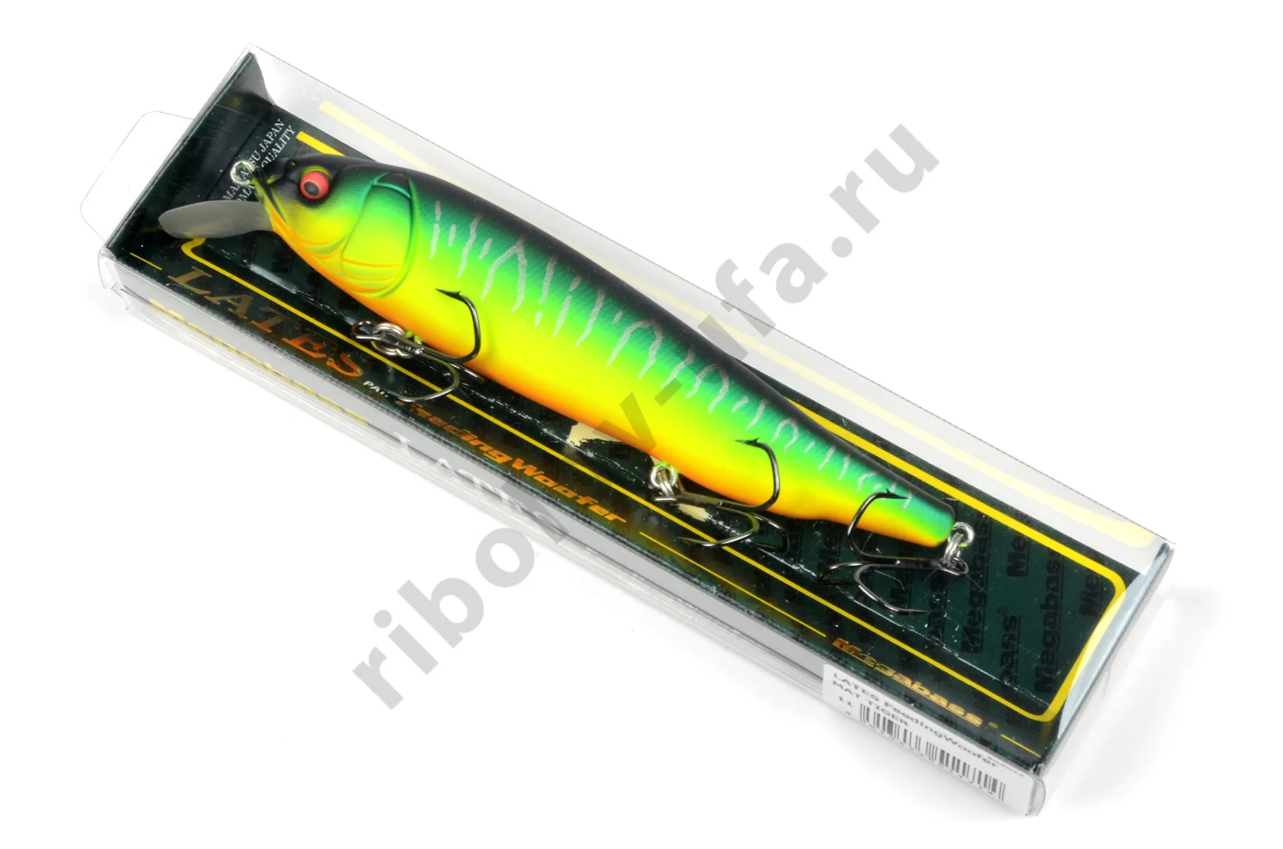 Воблер Megabass Lates Feeding Woofer 120 мм, 16.8 гр., 0.0-2.0 м (Mat Tiger)