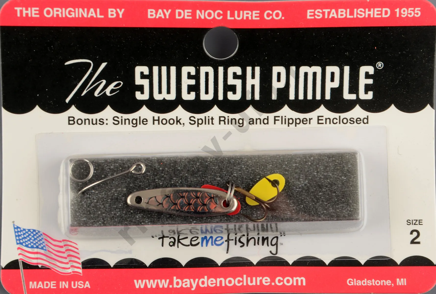 Блесна Swedish Pimple  №2 Nickel Scale