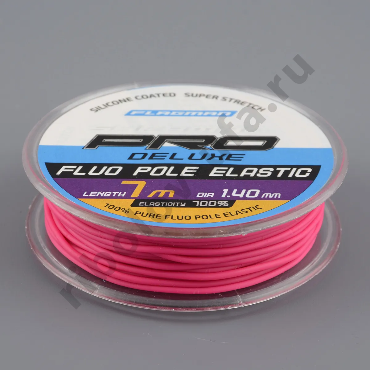 Амортизатор для штекера Flagman Deluxe Fluo Pole Elastic 7м, d-1.4мм pink