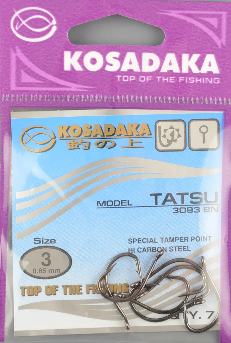 Одинарные крючки Kosadaka Tatsu BN №3
