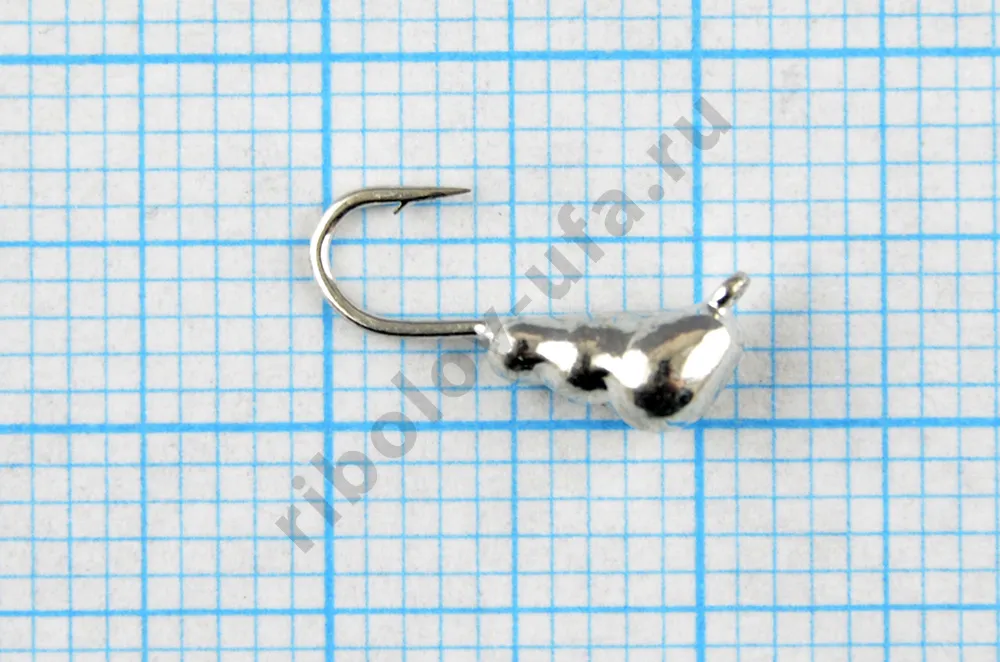 Мормышка вольфрам Bravo Fishing Муравей с ушком 3 мм 0.40гр Sil