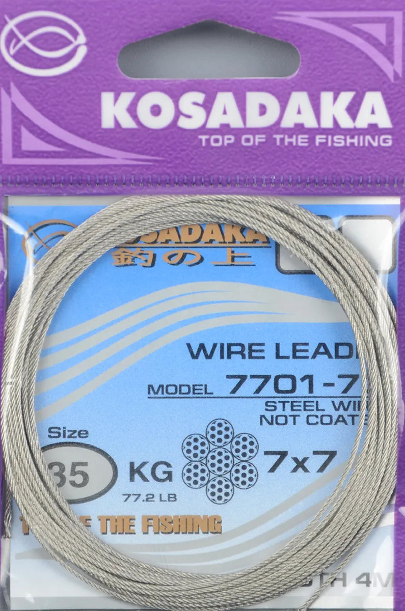 Поводковый материал Kosadaka Elite 7x7, 4 м, 35 кг