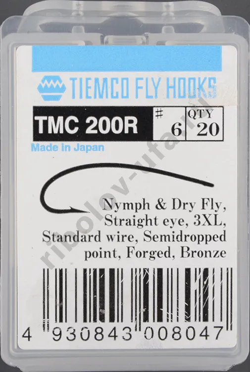 Крючки Tiemco TMC200R #6 (20 шт)