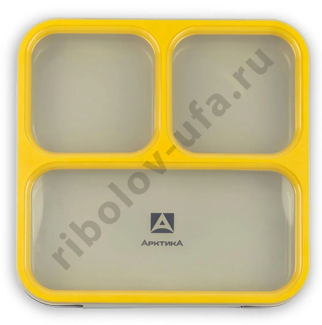 Ланчбокс тм "Арктика", 800 МЛ, арт. 033-800, черный/желтый