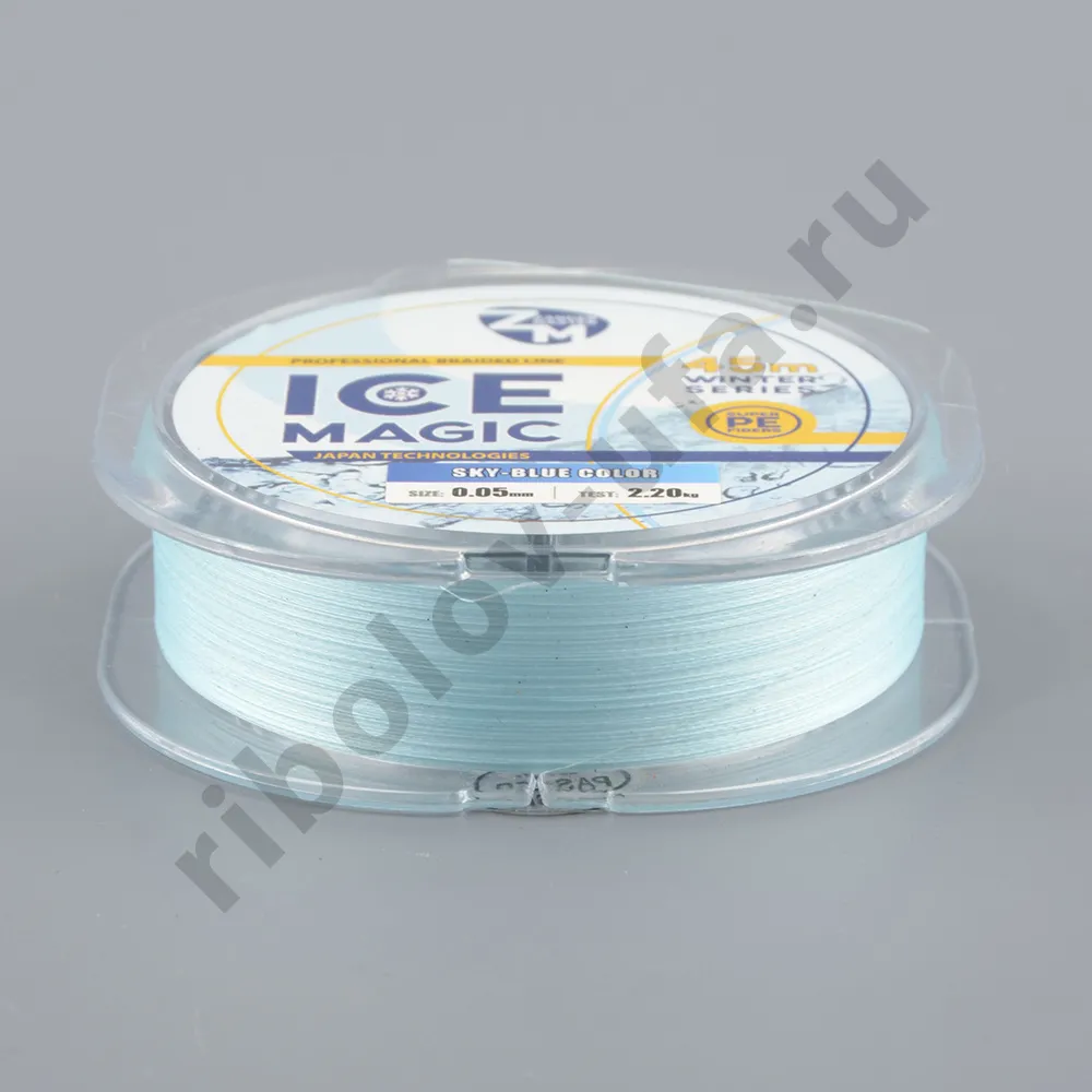 Шнур плетёный Zander Master Ice Magic x4 sky blue, 45м, 0.05мм