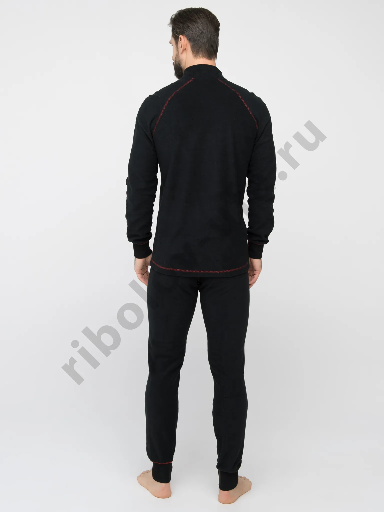 Нижний слой Huntsman Thermoline ZIP цв.Черный, ткань Флис р. 44-46 (S)