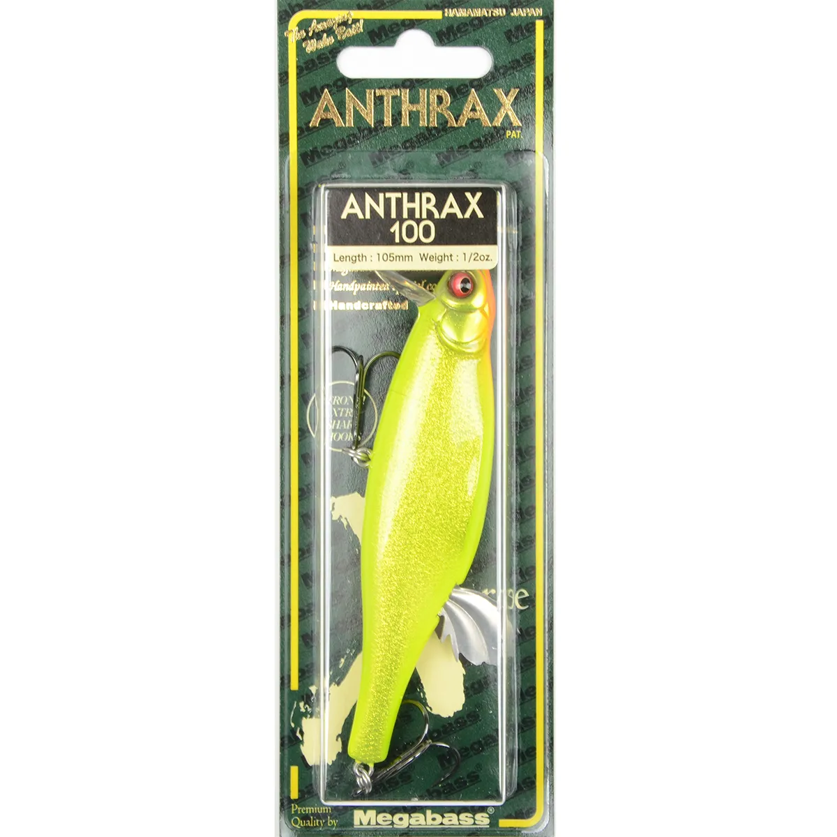 Воблер Megabass Anthrax SP-C 100F 100мм 14гр 0-0,3м цв. GLX Double Chart 551222