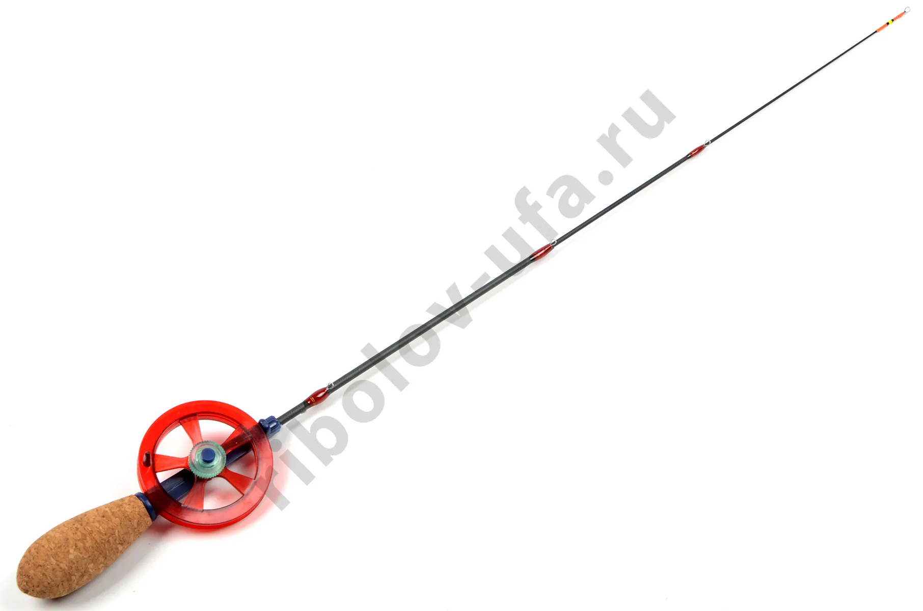 Удочка зимняя Akara Leader M 580 с катушкой Red (хлыст Hi Carbon teleskop 3 составной)