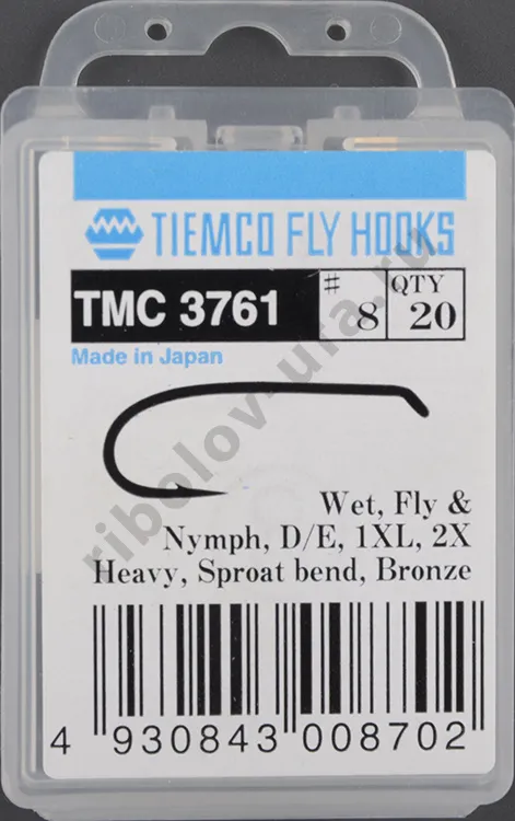 Крючки Tiemco TMC3761 #8 (20 шт)