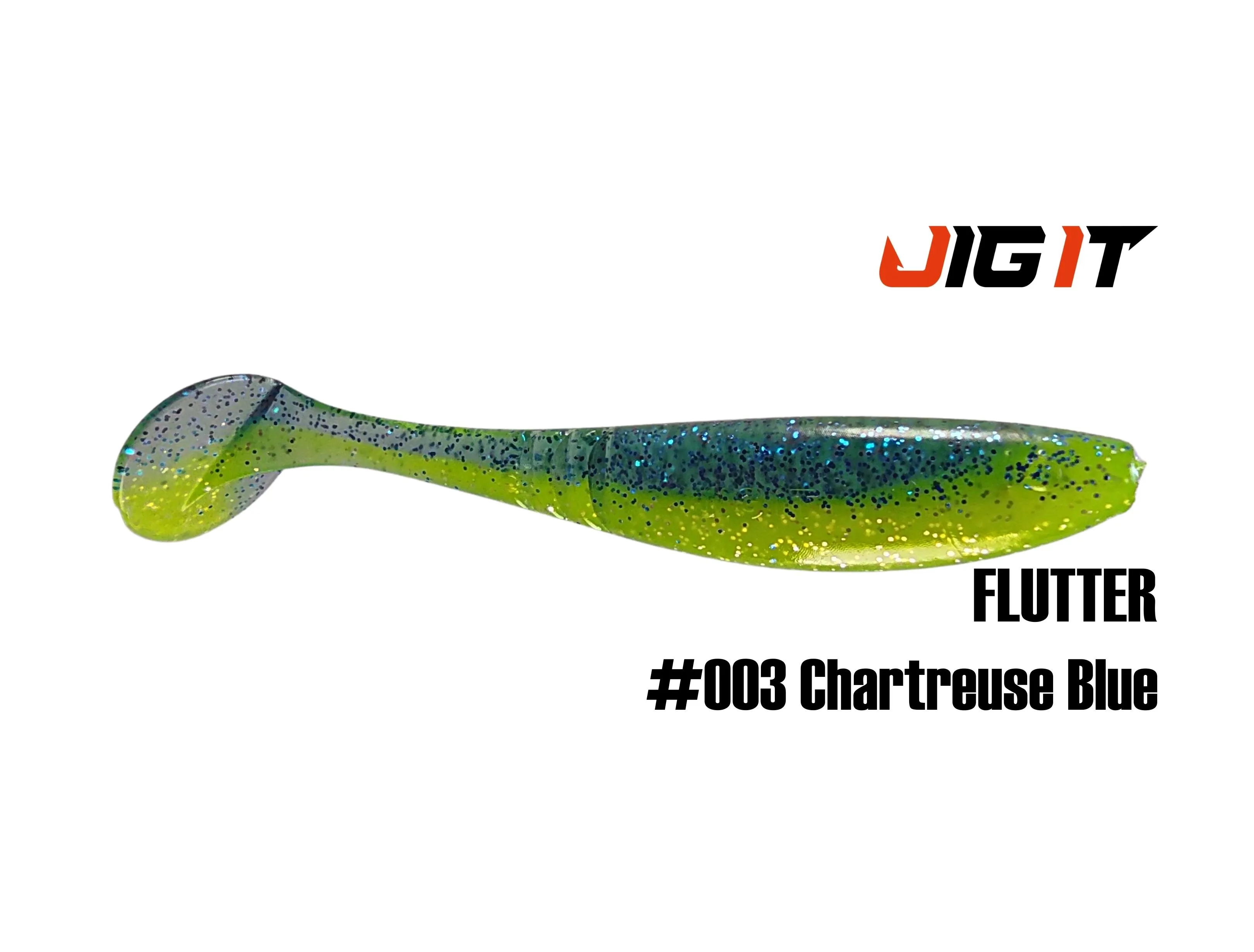 Силиконовая приманка Jig It Flutter 4,4in, 11см 7,8гр цв. 003 кальмар (5шт/уп)