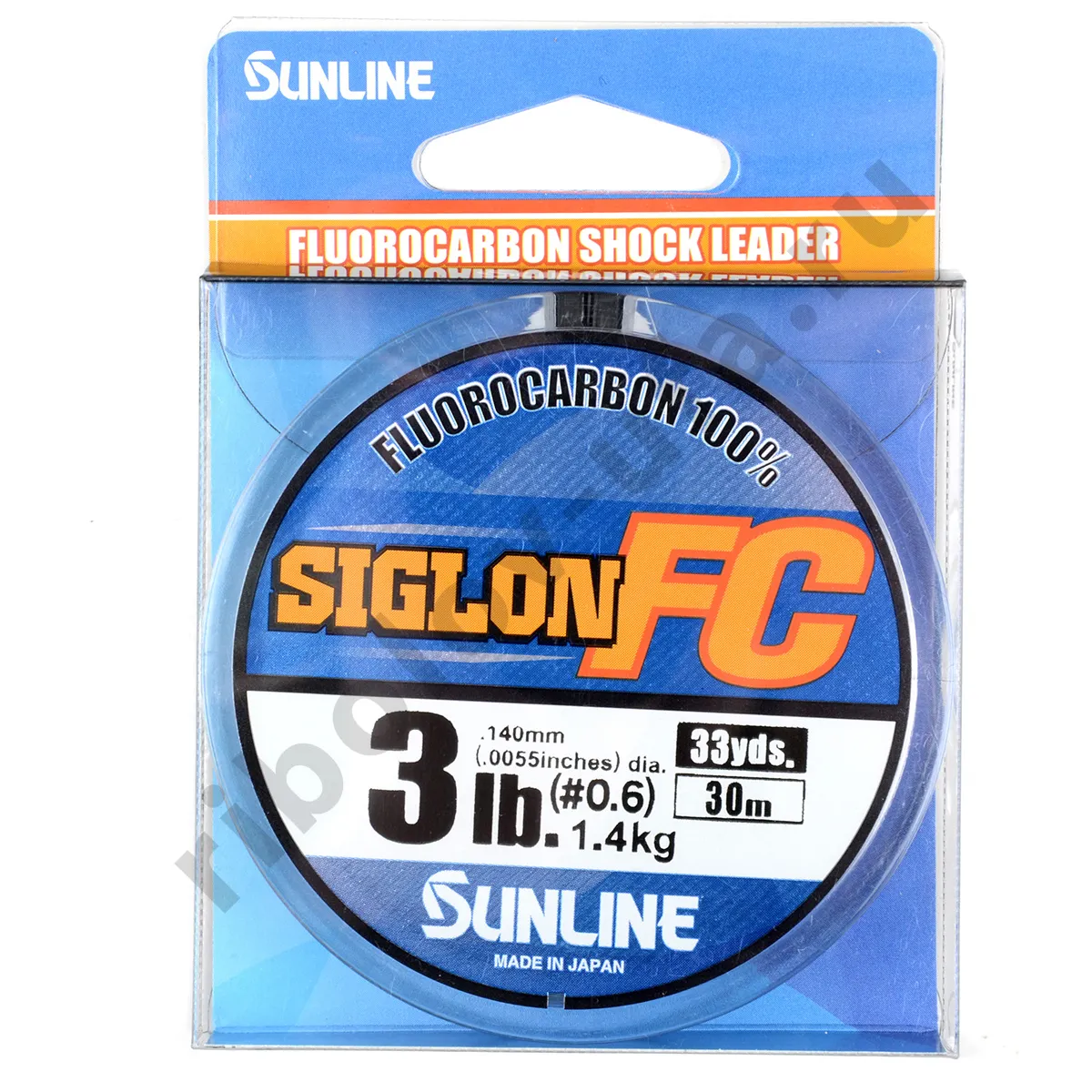 Леска флюорокарбон Sunline FC Siglon, Clear, 30 м, 0.140 мм, 1.4 кг 3lb #0.6