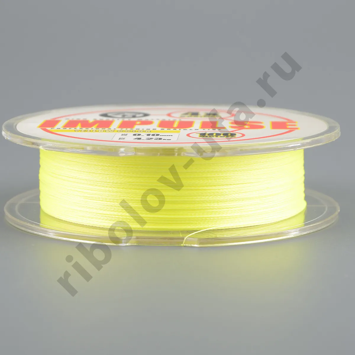 Шнур плетёный Zander Master Impulse x4 yellow, 100м, 0.16мм